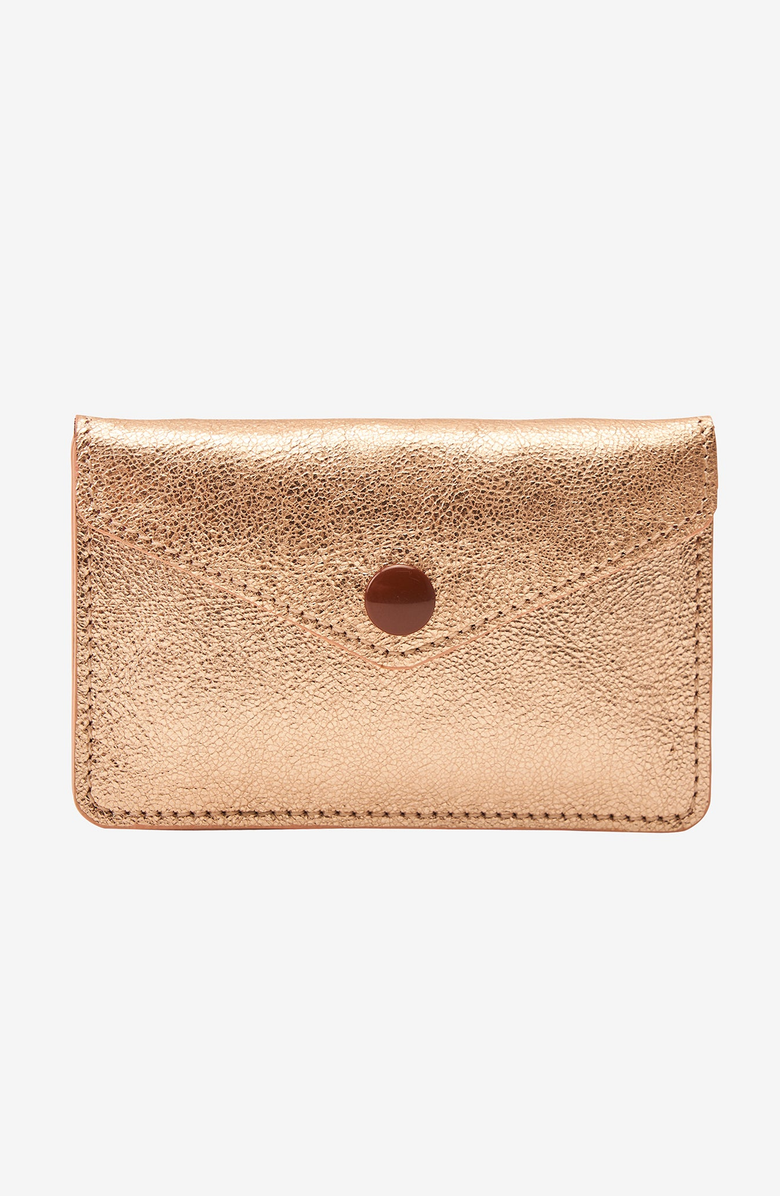 Tusk Orissa Accordion Card Case, Main, color, Rose Gold