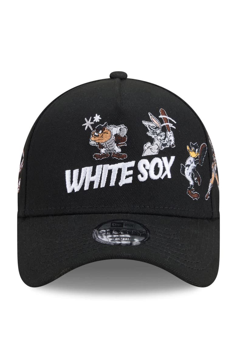 New Era Youth New Era Black Chicago White Sox Looney Tunes A-Frame 9FORTY Adjustable Hat, Alternate, color, Black