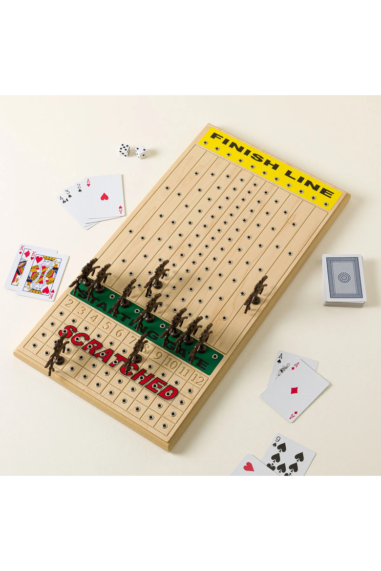 Horse Racing Game by Across the Board Game, Main, color, Brown