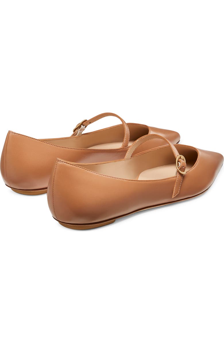 Stuart Weitzman Emilia Mary Jane Flat, Alternate, color, Tan