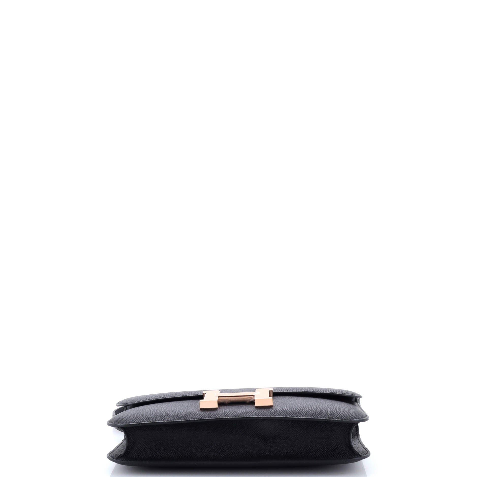 Pre-Owned Hermes Constance Elan NM Bag Epsom 25, Alternate, color, Noir