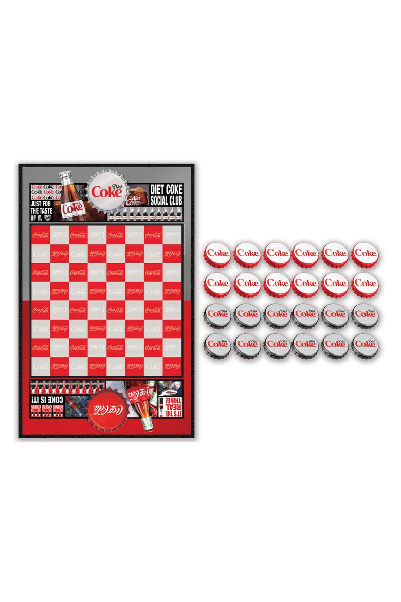 Coca-Cola and Diet Coke Checkers, Alternate, color, Multicolor
