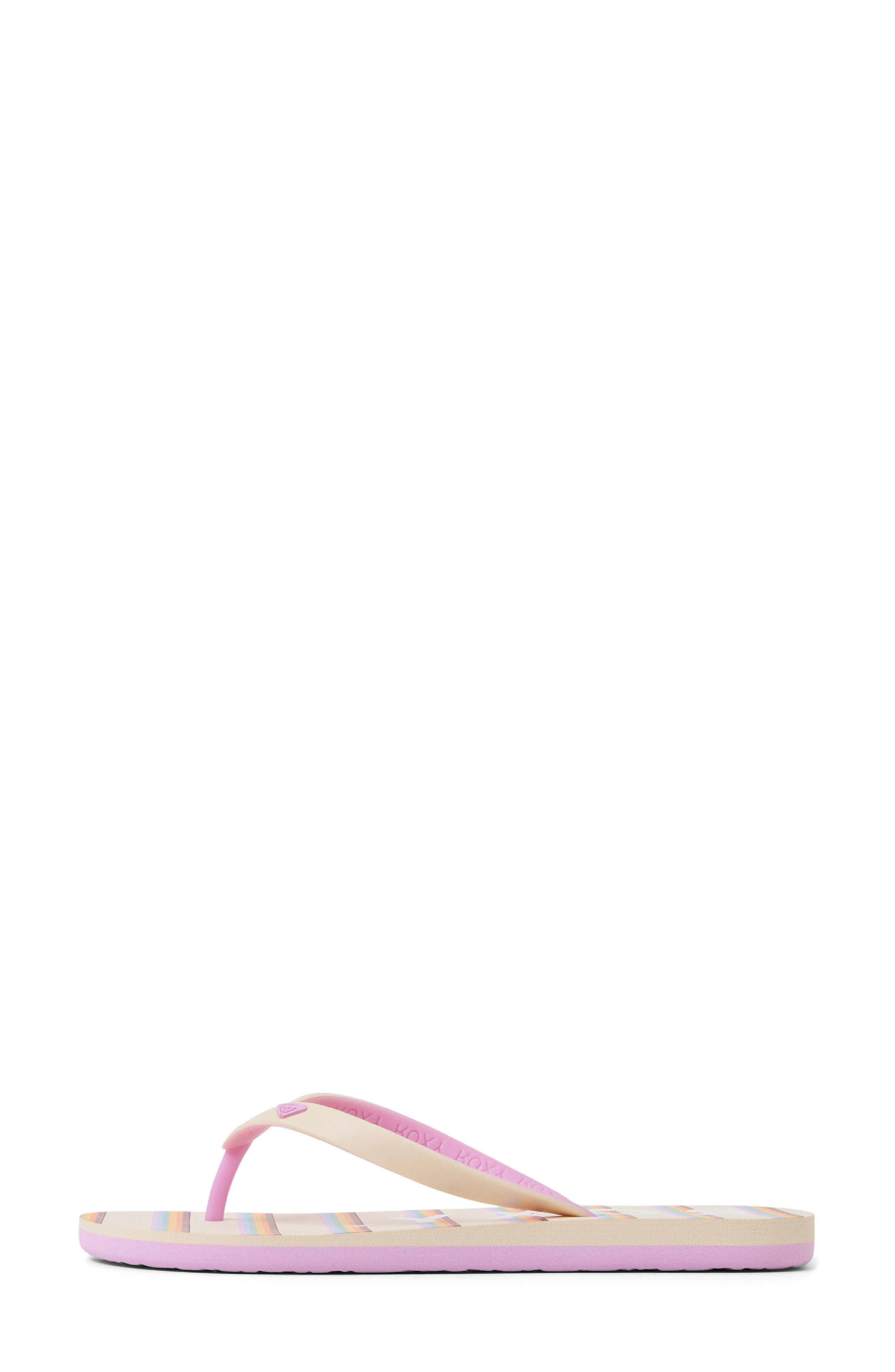 Roxy Tahiti VII Flip Flop, Alternate, color, White Overflow