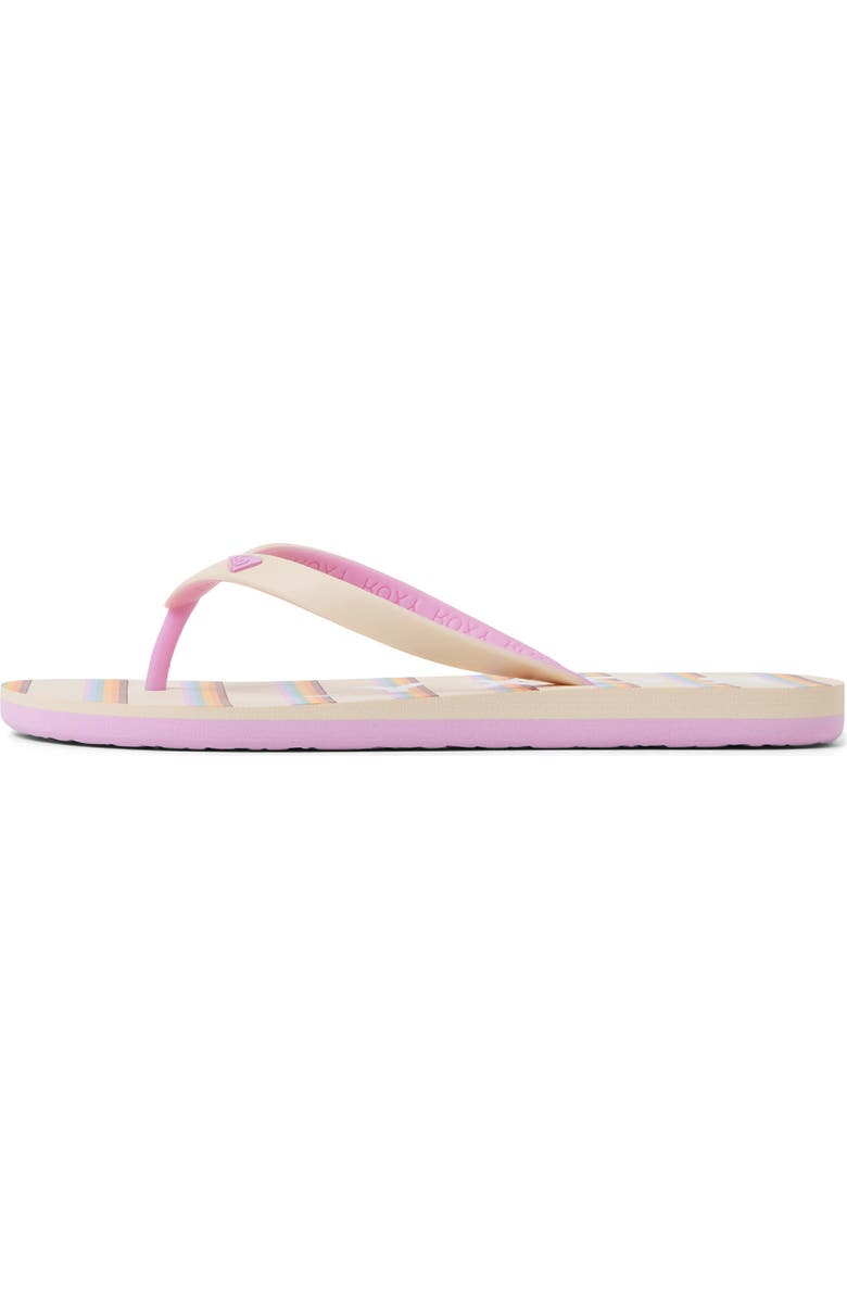 Roxy Tahiti VII Flip Flop, Alternate, color, White Overflow