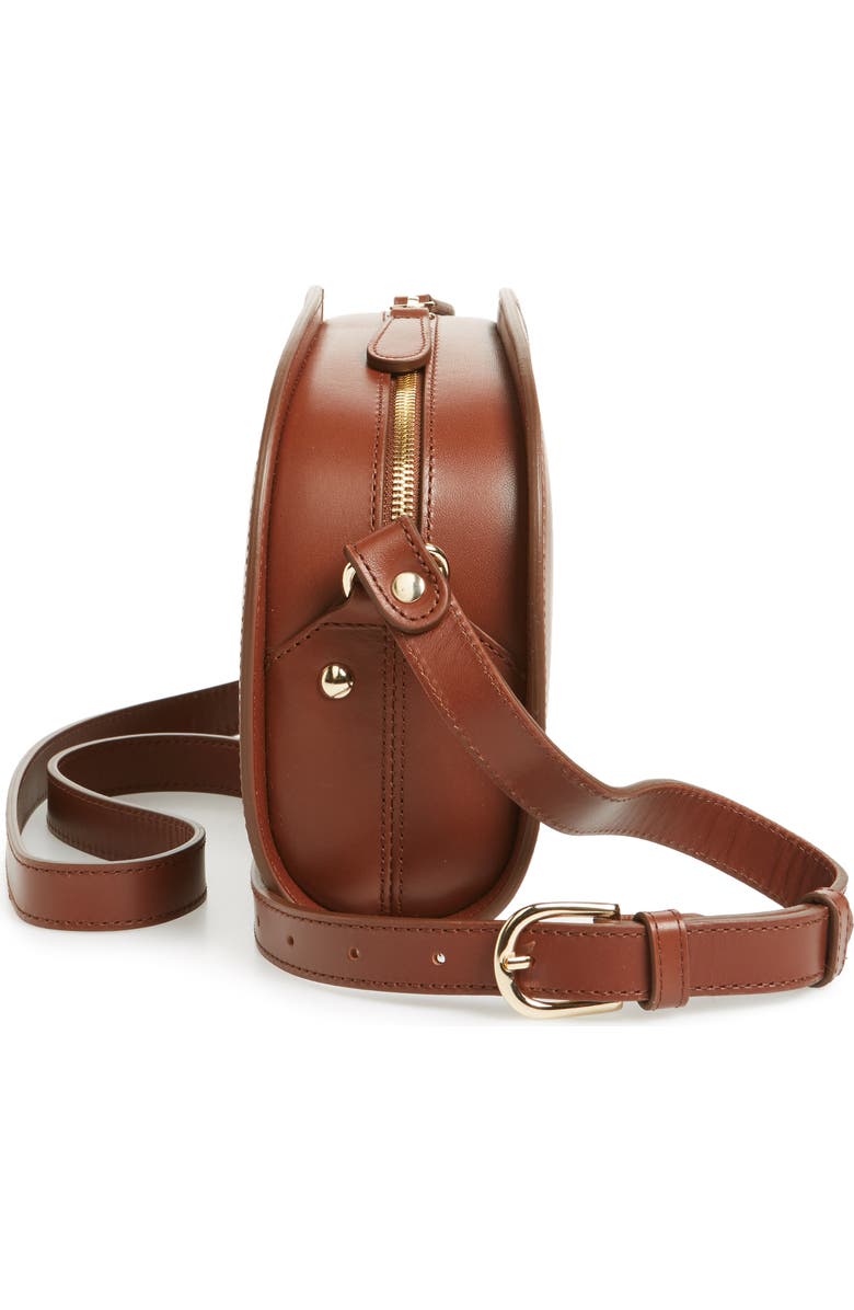 A.P.C. Sac Demi Lune Leather Crossbody Bag, Alternate, color,