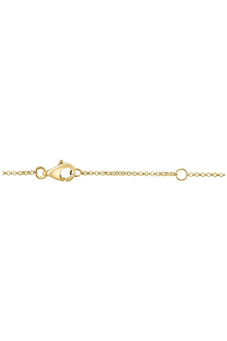 14k Gold Plated Diamond Initial Pendant Necklace, Alternate, color, GOLD B