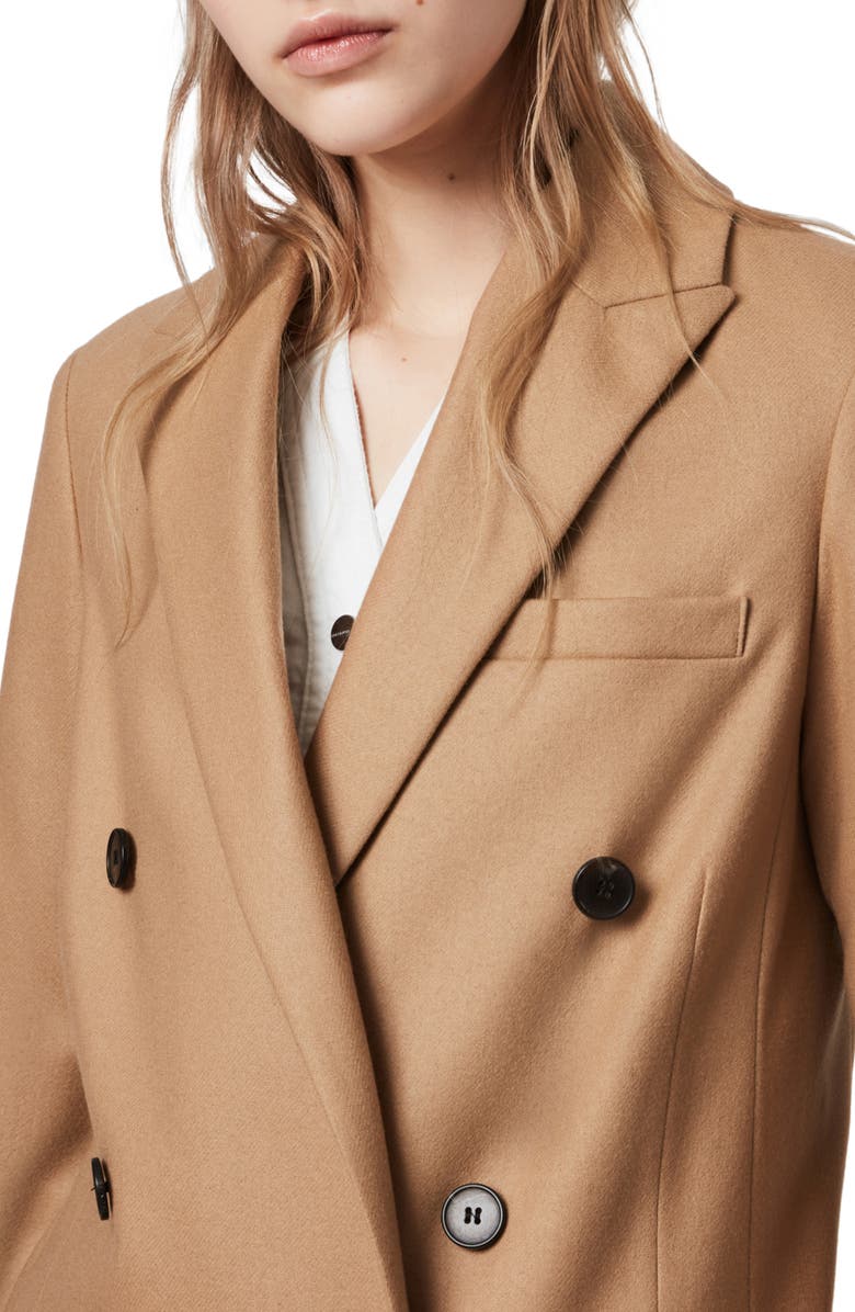 AllSaints Astrid Double Breasted Blazer, Alternate, color, 