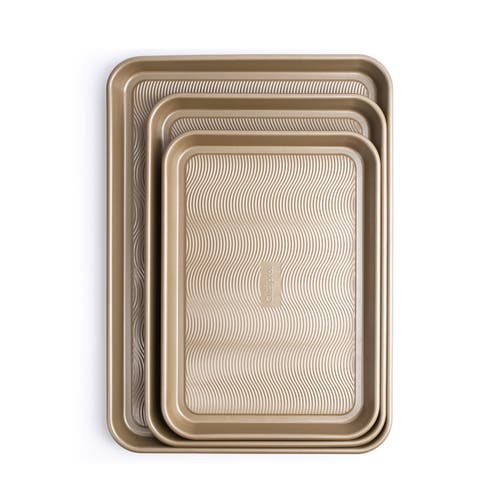 Cuisipro 17.5 X 11.75-inch Rectangular Steel Nonstick Baking Sheet Pan In Brown