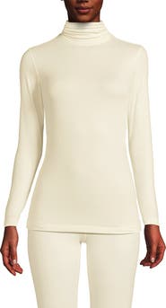 Lands' End Baselayer Cozy Thermaskin Turtleneck Top