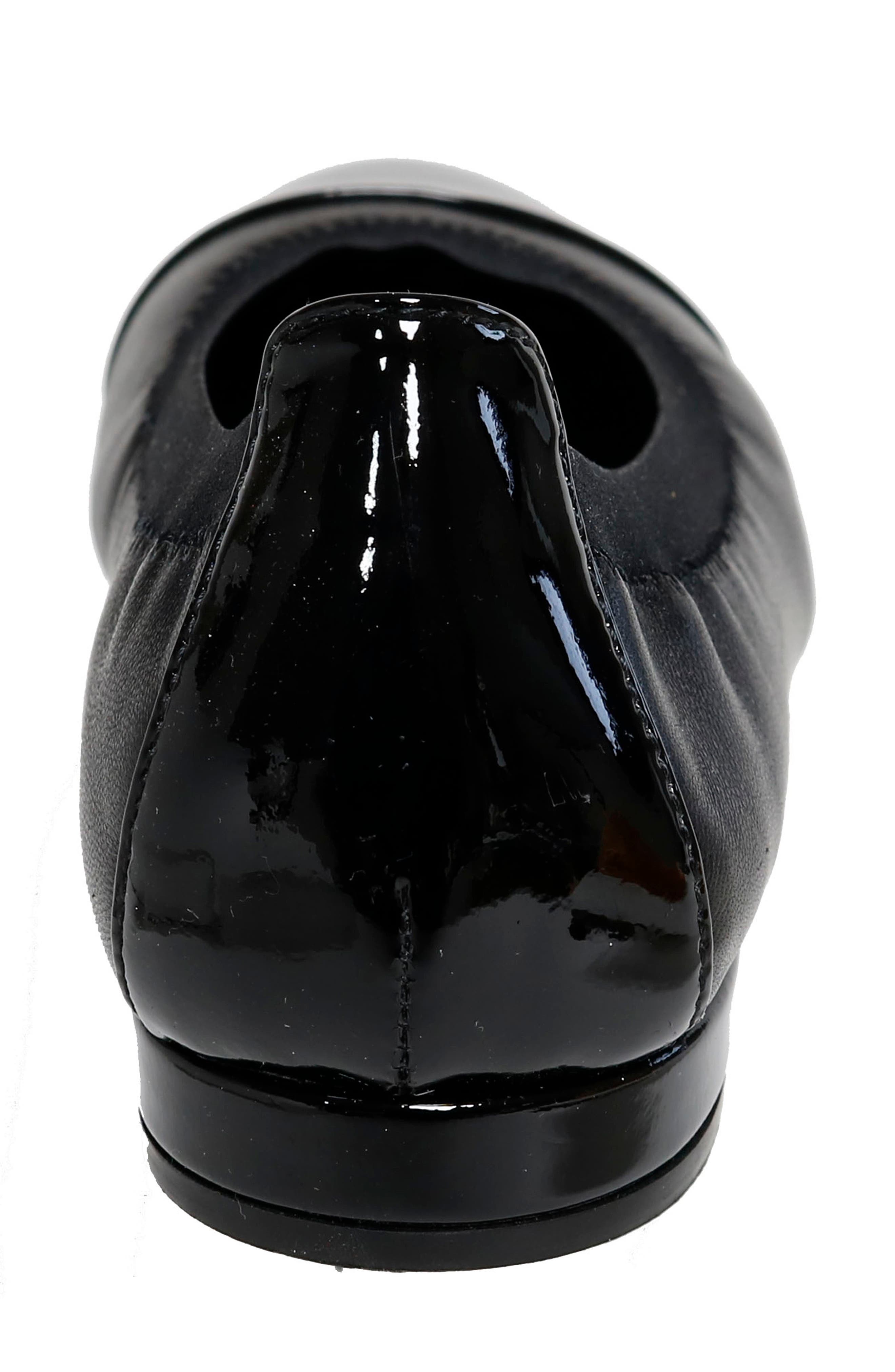 Nicole Cap Toe Flat, Alternate, color, BLACK