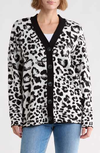 Leopard Jacquard Cardigan