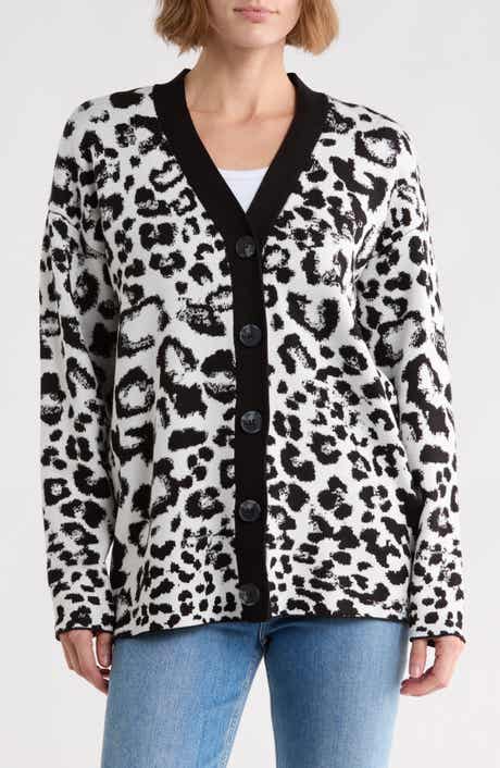 Leopard Jacquard Cardigan