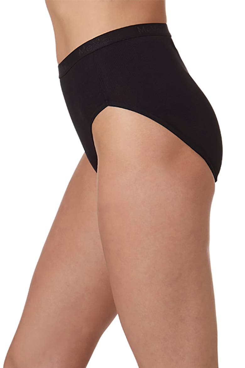 Seamless Rib 3-Pack Briefs, Alternate, color, BLACK