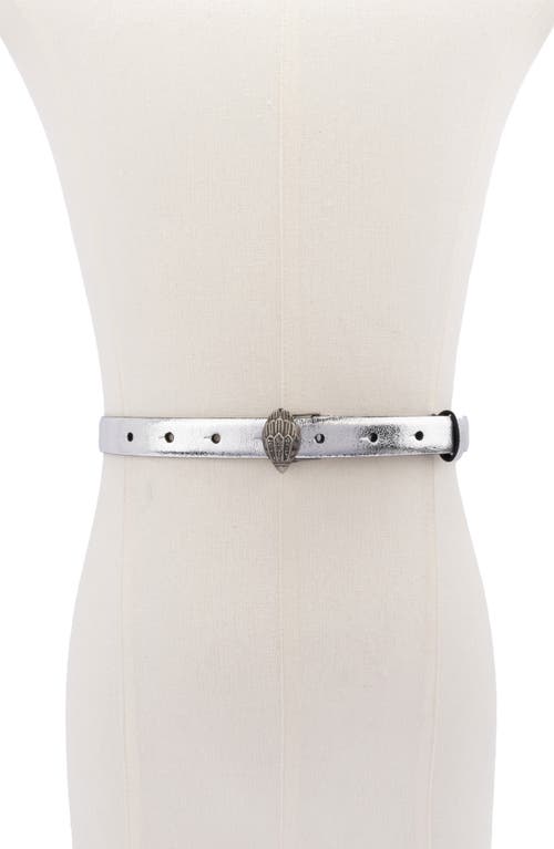 KURT GEIGER KURT GEIGER LONDON EAGLE BUCKLE METALLIC BELT