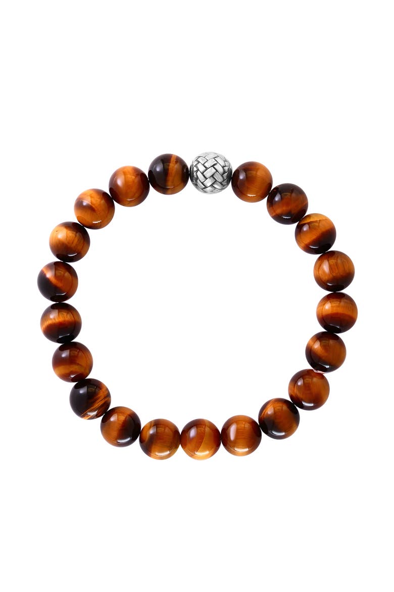 925 Sterling Silver ,Tiger Eye,Onyx Bracelet, Alternate, color, Sterling Silver