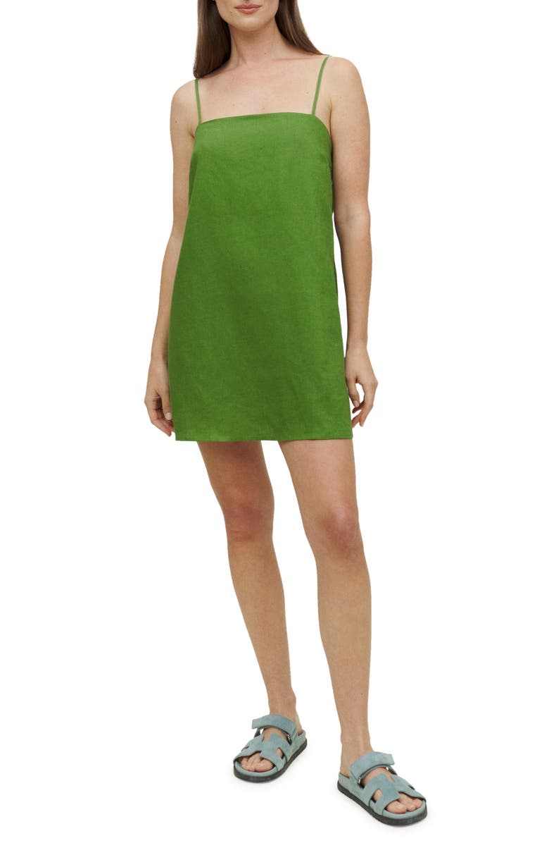 Reformation Aubree Linen Minidress, Main, color, 