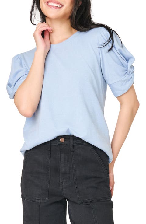 Twist Puff Sleeve Luxe T-Shirt