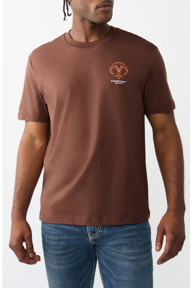 Big Buddha Logo Graphic T-Shirt, Main, color, CHESTNUT