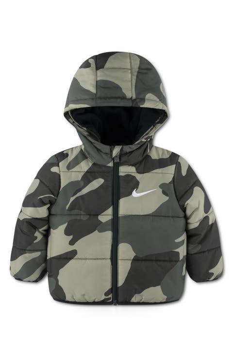 Essentials Water Resistant Hooded Heavyweight Puffer Jacket