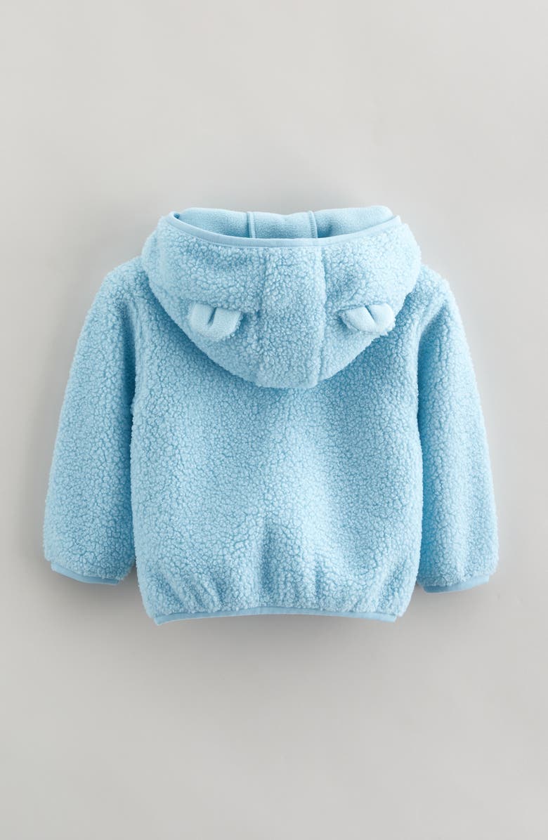 Tucker + Tate Cozy Hooded Faux Shearling Jacket, Alternate, color, Blue Crystal