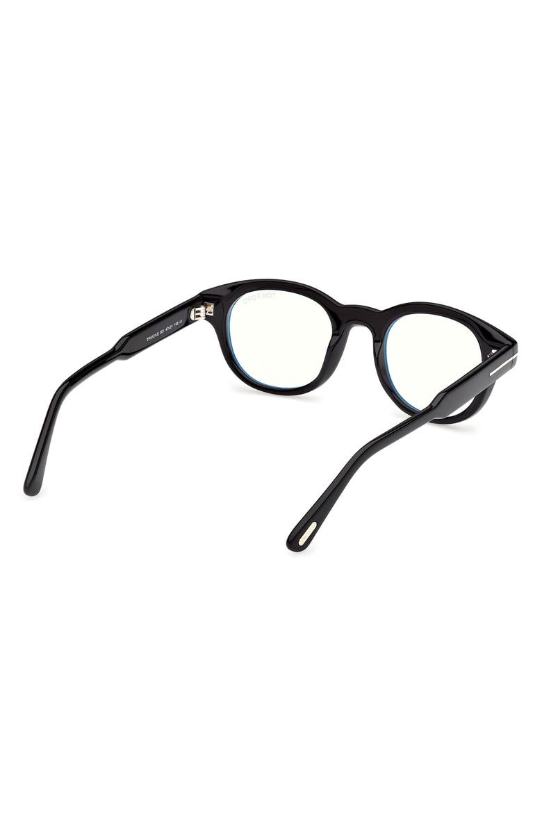 TOM FORD 47mm Round Optical Glasses, Alternate, color, 