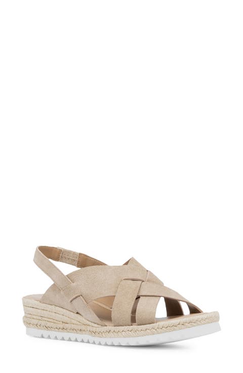 Amaya Water Repellent Slingback Espadrille Wedge Sandal (Women)