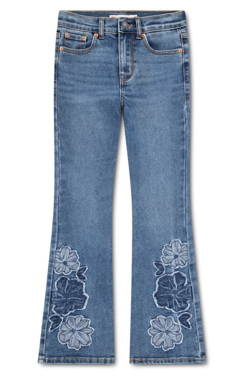Kids' 726 Flower Flare Leg Jeans