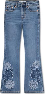 Levi's Kids' 726 Flower Flare Leg Jeans