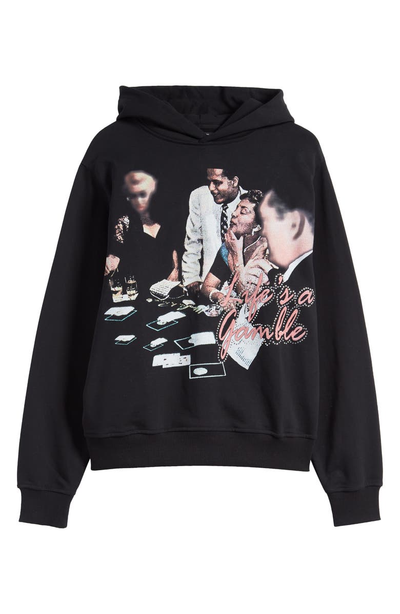 Renowned Life's a Gamble Cotton Graphic Hoodie, Alternate, color,