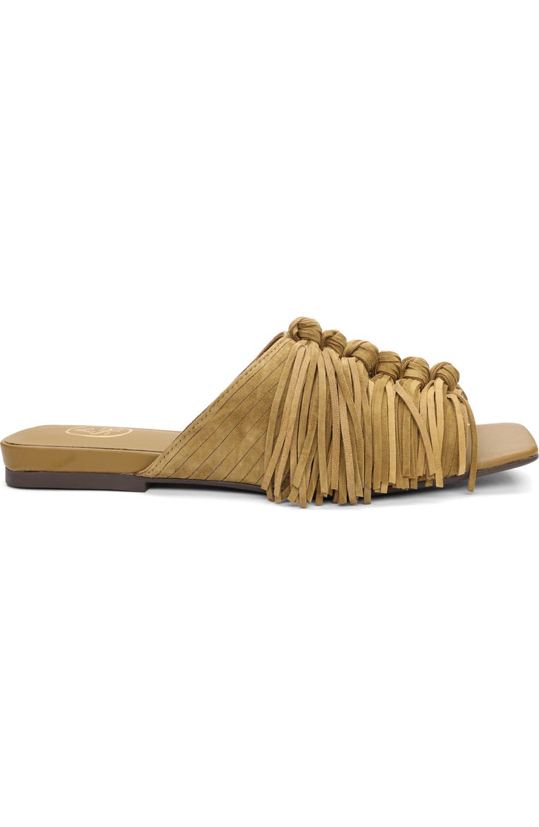 Ash Brigette Fringe Mule, Alternate, color, Fir Green