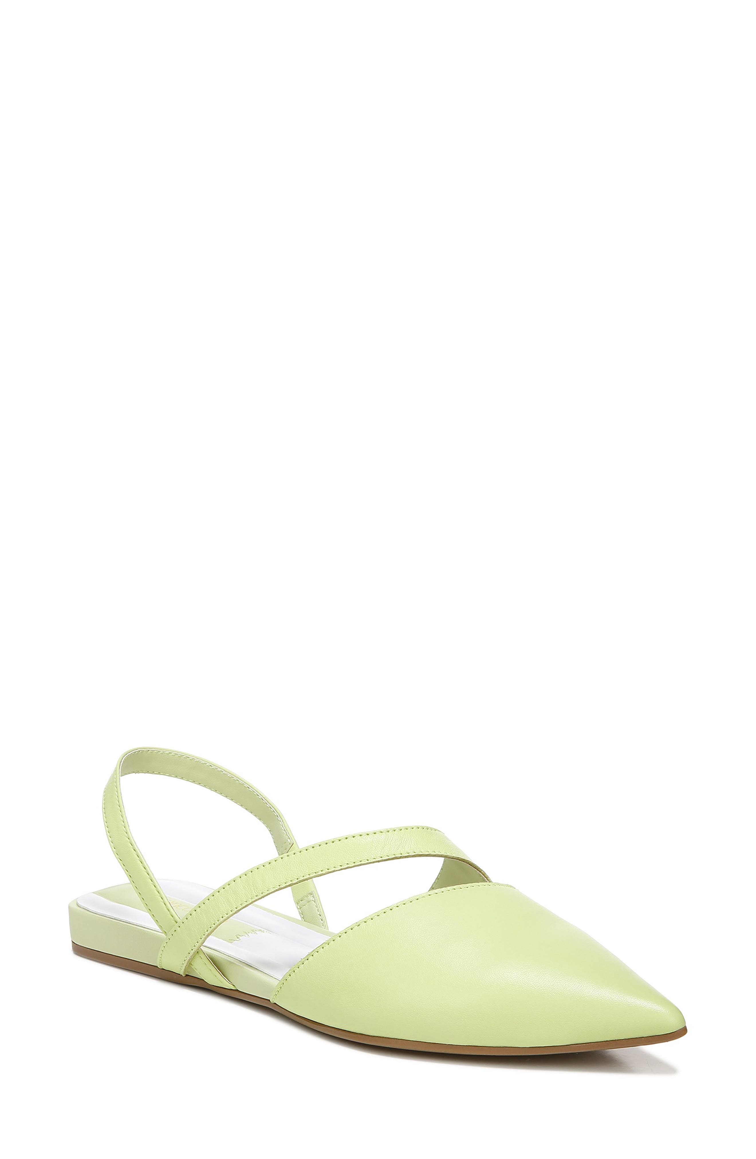 Canary Slingback Flat, Main, color, PISTACHIO