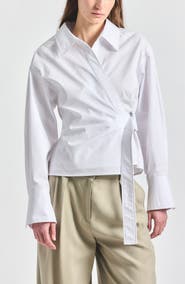 Derek Lam 10 Crosby Gavin Wrap Shirt