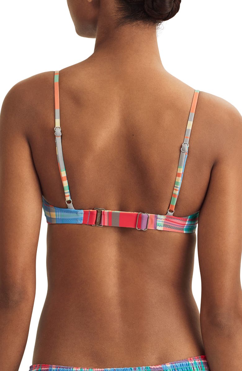 Polo Ralph Lauren Underwire Balconette Bikini TOp, Alternate, color, Mlt