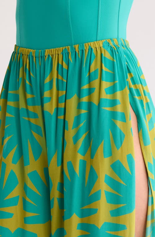 SOLID & STRIPED SOLID & STRIPED THE LACY ABSTRACT PRINT COVER-UP JOGGERS