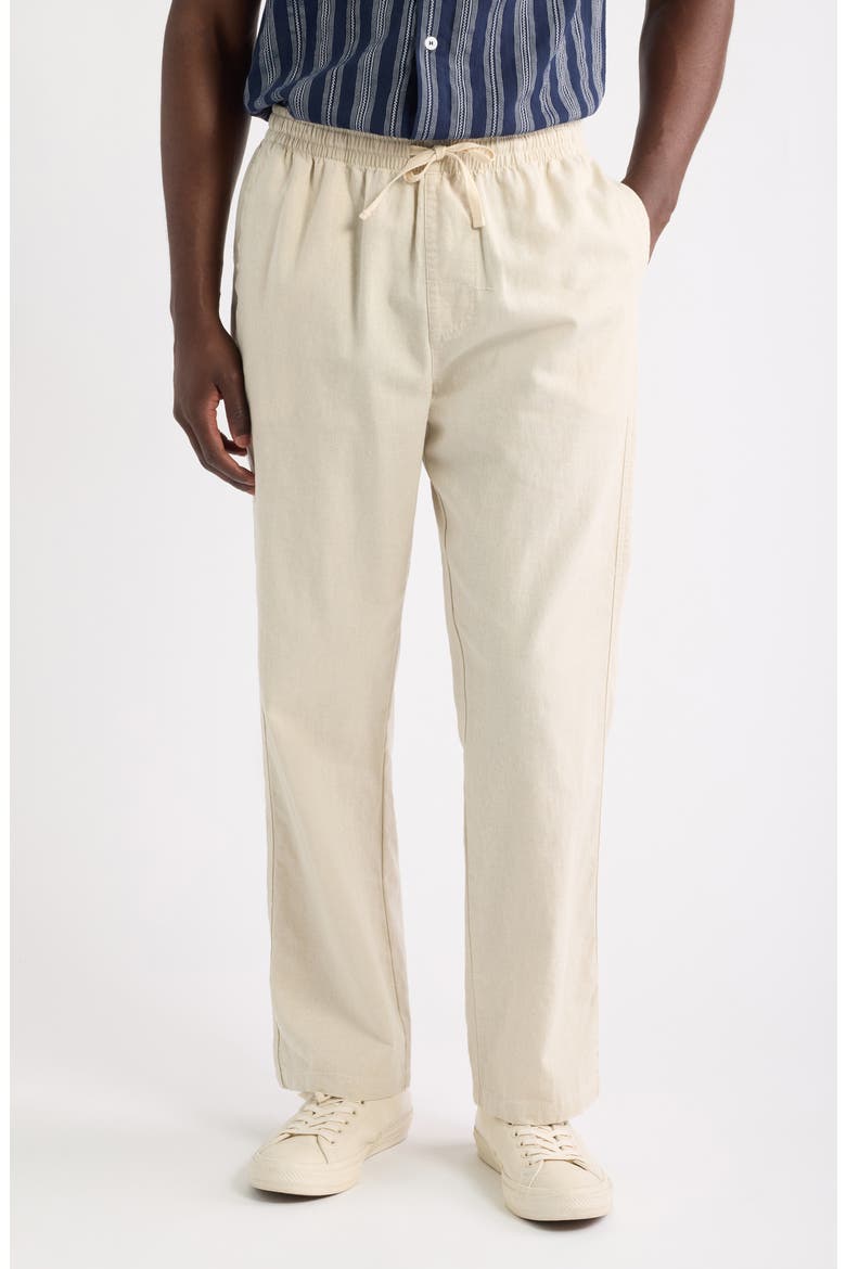 Linen Jam Pants, Main, color, BONE