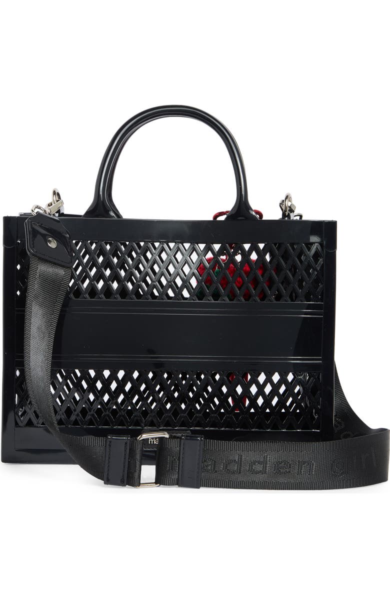 Madden Girl Mini Jelly Tote Bag, Alternate, color, Black