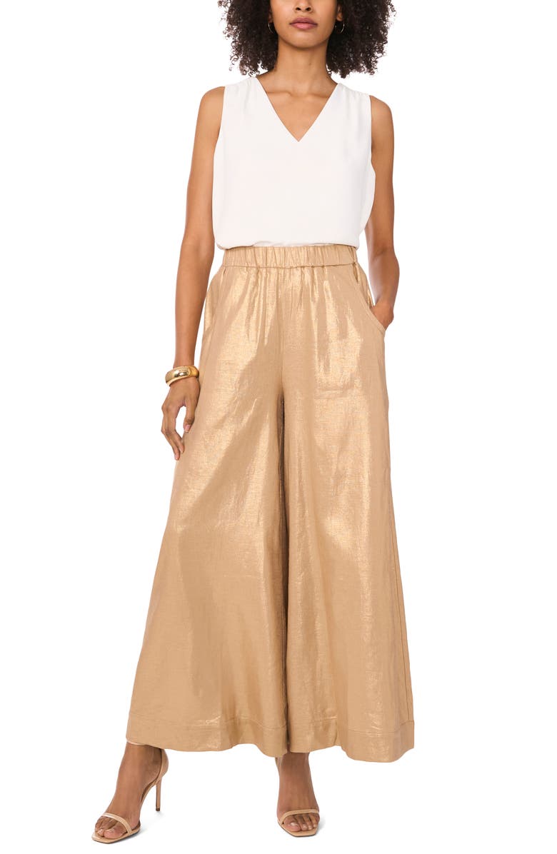 Vince Camuto Wide Leg Pull-On Pants, Alternate, color,