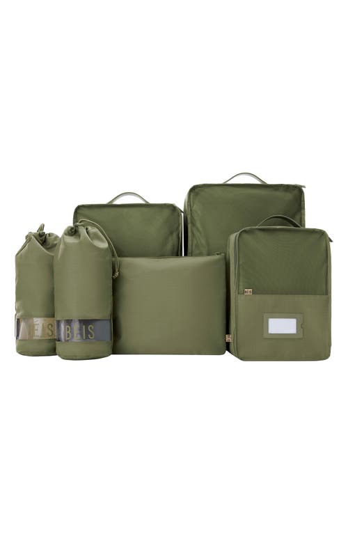 Beis Béis The Six-piece Packing Cube Set In Green