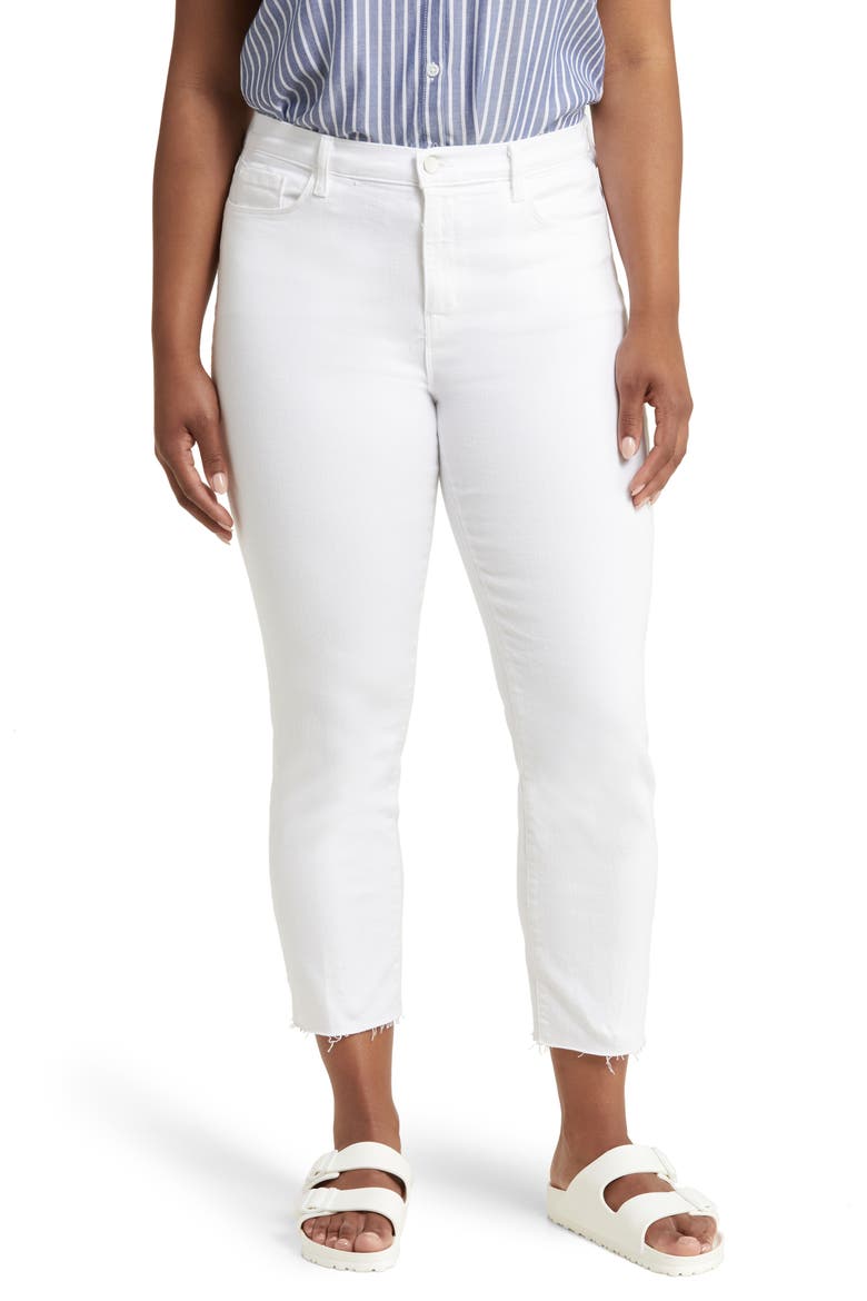 Sada Ankle Slim Jeans, Alternate, color, BLANC