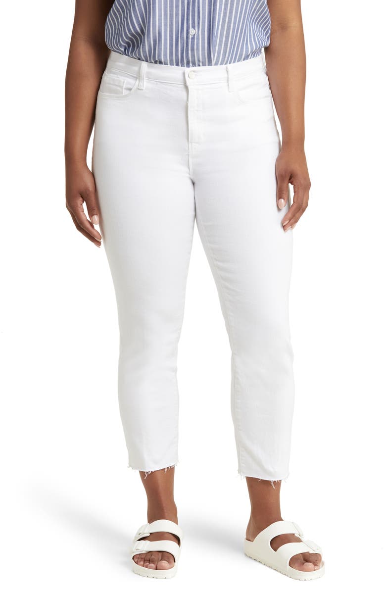 L'AGENCE Sada Ankle Slim Jeans, Alternate, color, Blanc