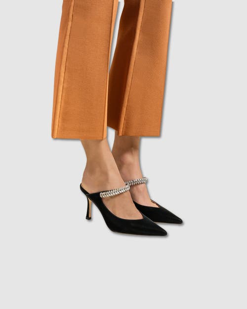 Mi/mai Harper Leather Mule By Diane Perreau In Black