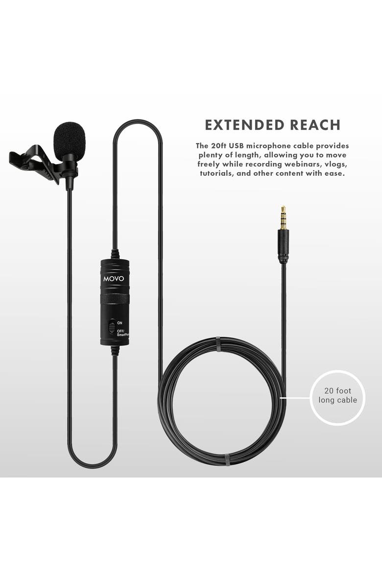 Universal USB Computer Microphone with USB Adapter Compatible with Laptop, PC and Mac, Smartphones, Cameras, Alternate, color, Black
