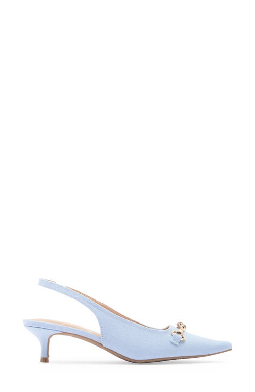 Wild Diva Lounge Aura Bit Slingback Kitten Heel Pump