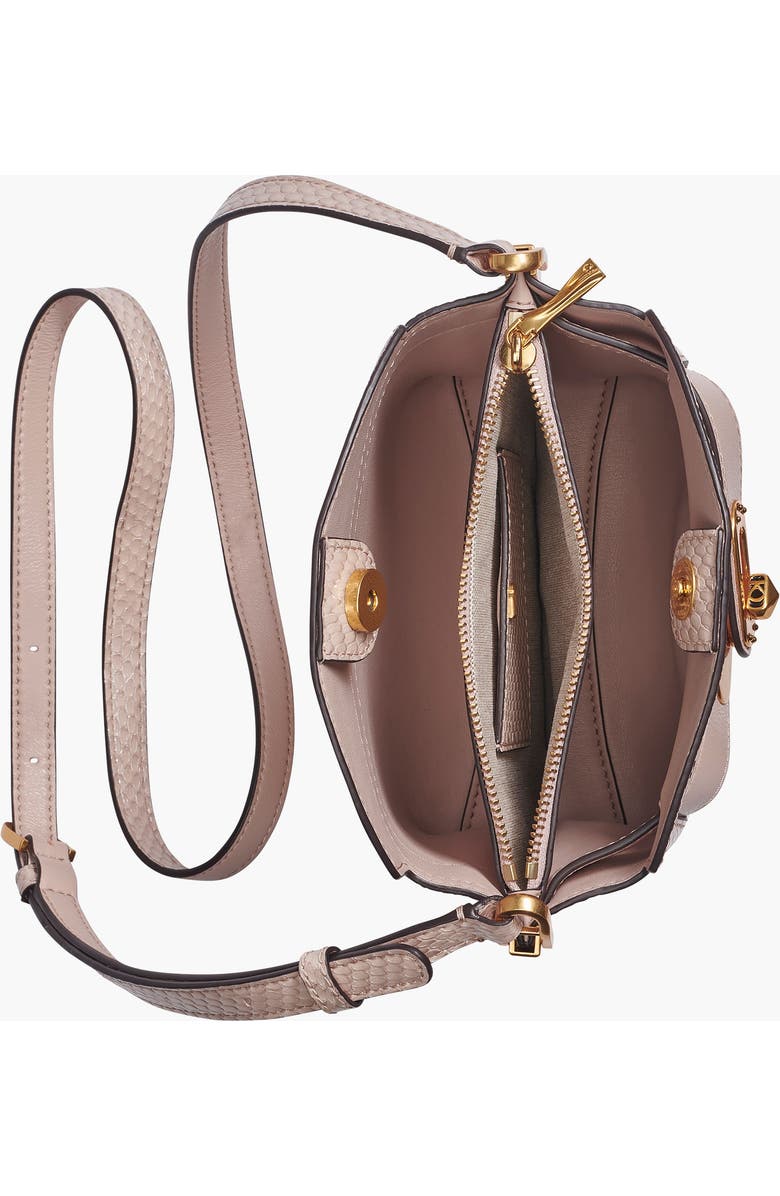 Donna Karan New York Bridgehampton Snake Small Crossbody, Alternate, color, Snow Petal