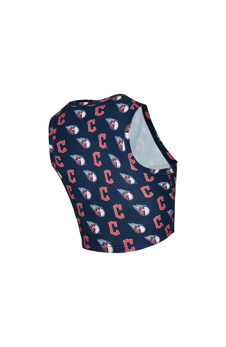 CONCEPTS SPORT Women's Concepts Sport  Navy Cleveland Guardians Knit Tank Top & Skort Set, Alternate, color, Navy