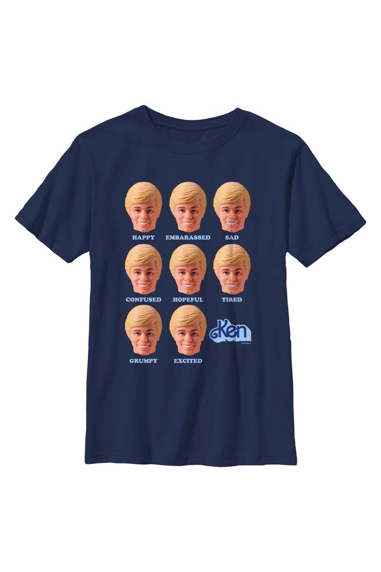 Boys' All Ken Moods T-Shirt, Main, color, Navy Blue