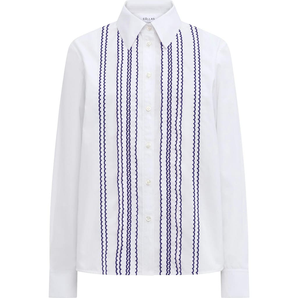 Callas Milano Arletty Embroidered Shirt