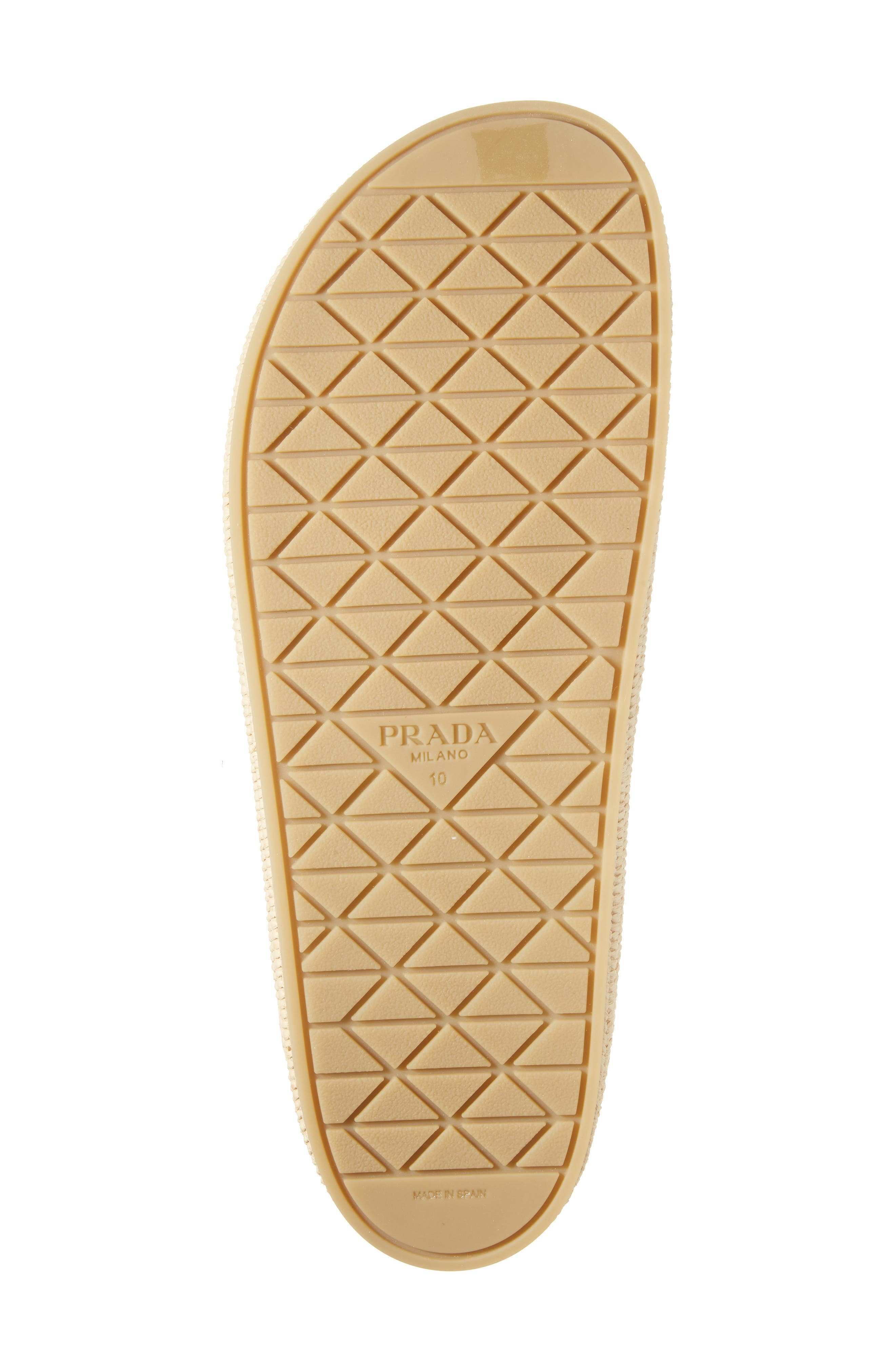 Prada Crocheted Raffia Mule, Alternate, color, 