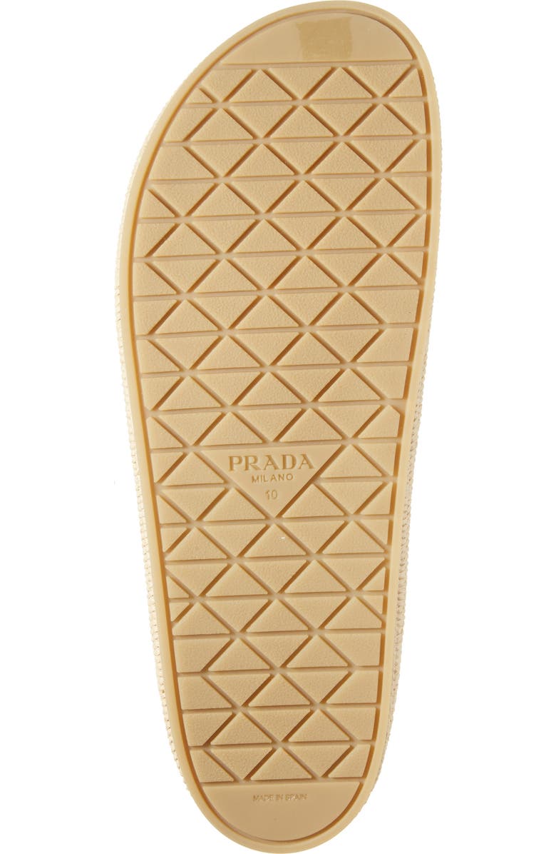 Prada Crocheted Raffia Mule, Alternate, color, Naturale