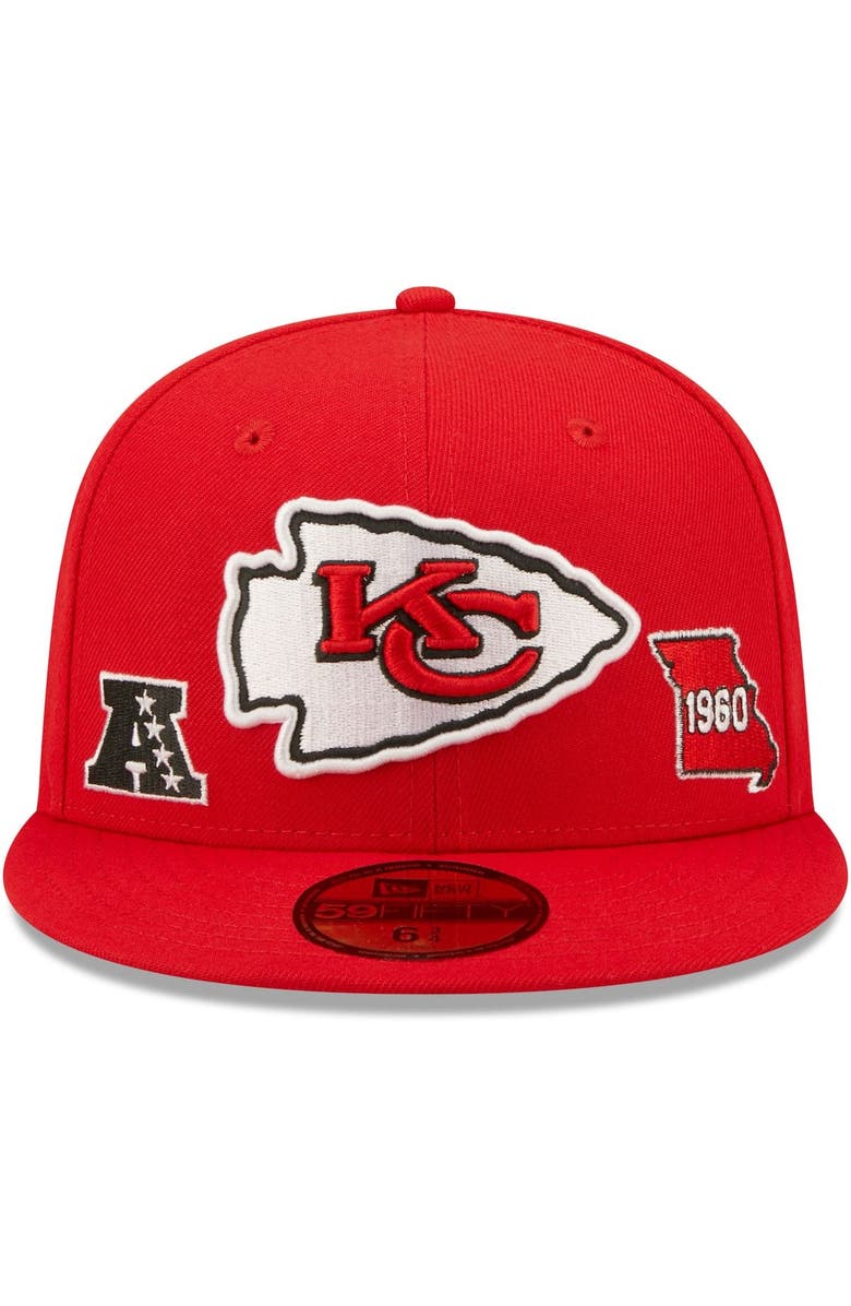 New Era Men's New Era Red Kansas City Chiefs Identity 59FIFTY Fitted Hat, Alternate, color, 